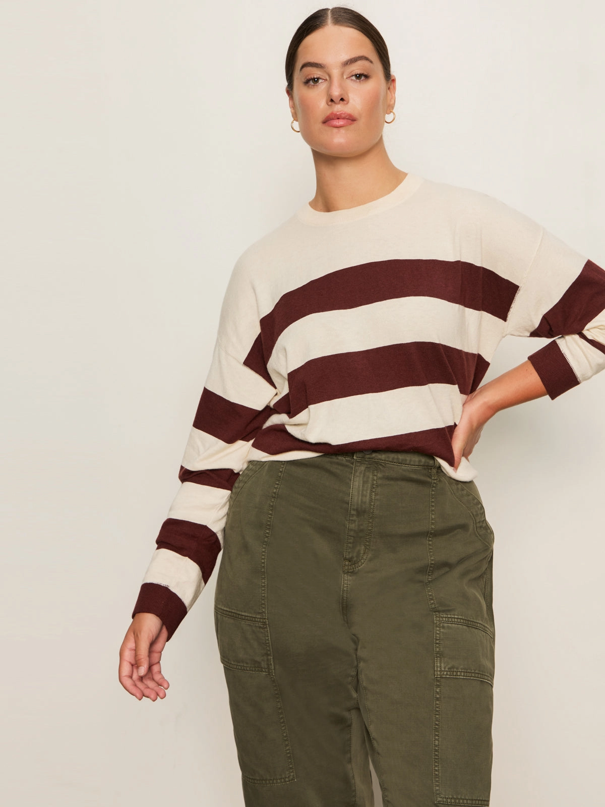 Office Outfit intellectual style 24/7 Popover Chicory/Light Oat Extended Sizing