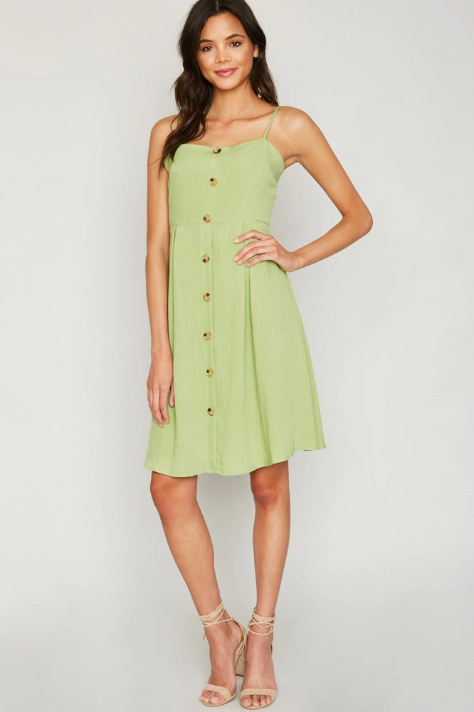 A-Line Mini Dress Air Comfort Pleat-Front