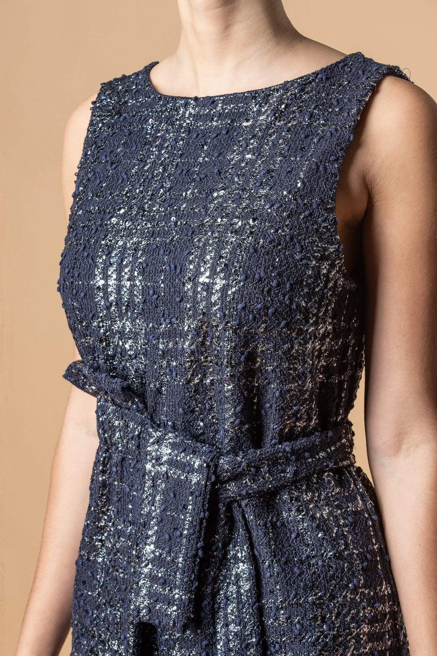 Abigail Dress - Midnight Paris Shoulder Snap