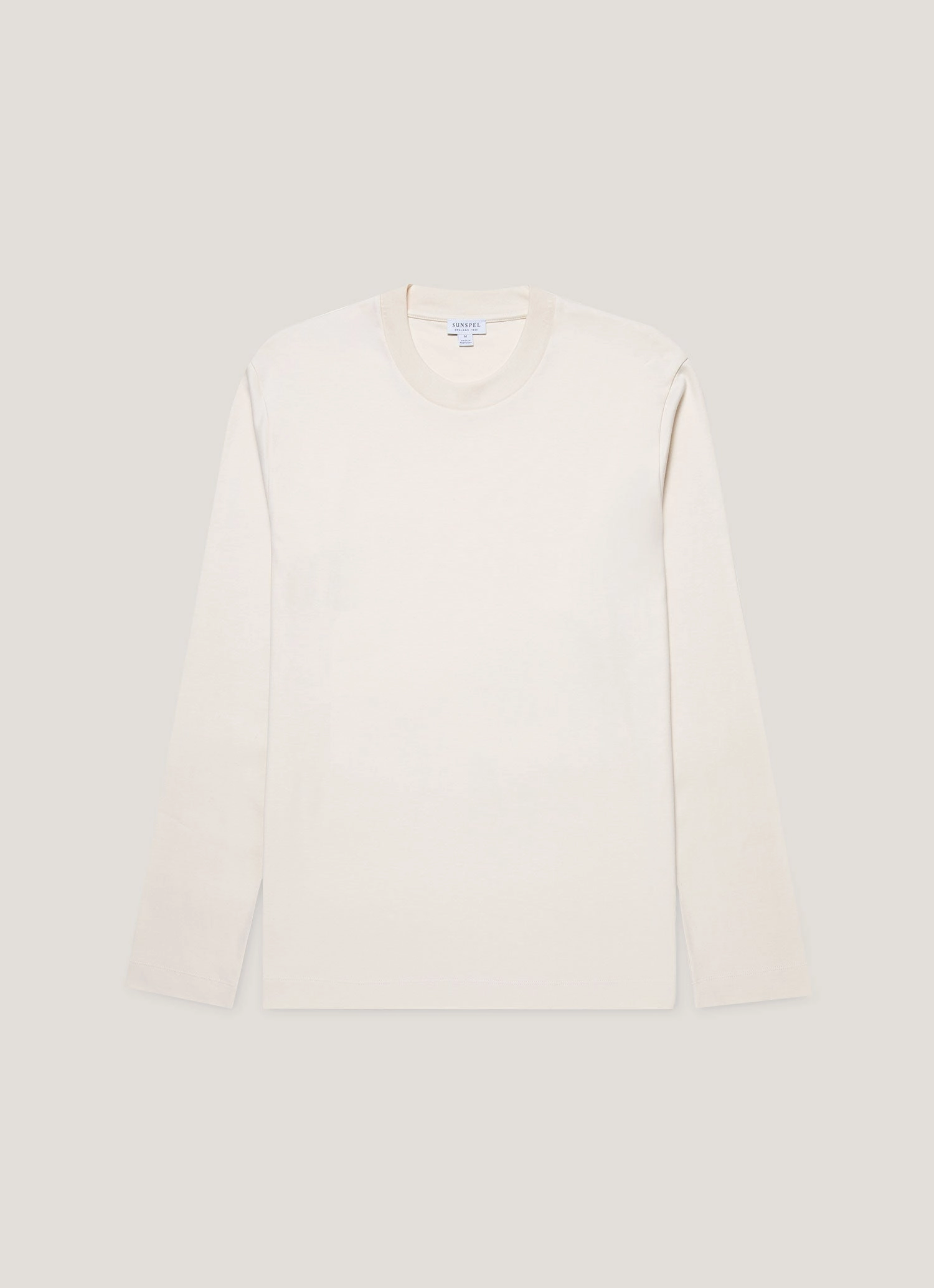 Men's Long Sleeve Heavyweight T-shirt in Undyed Fashion Outfit