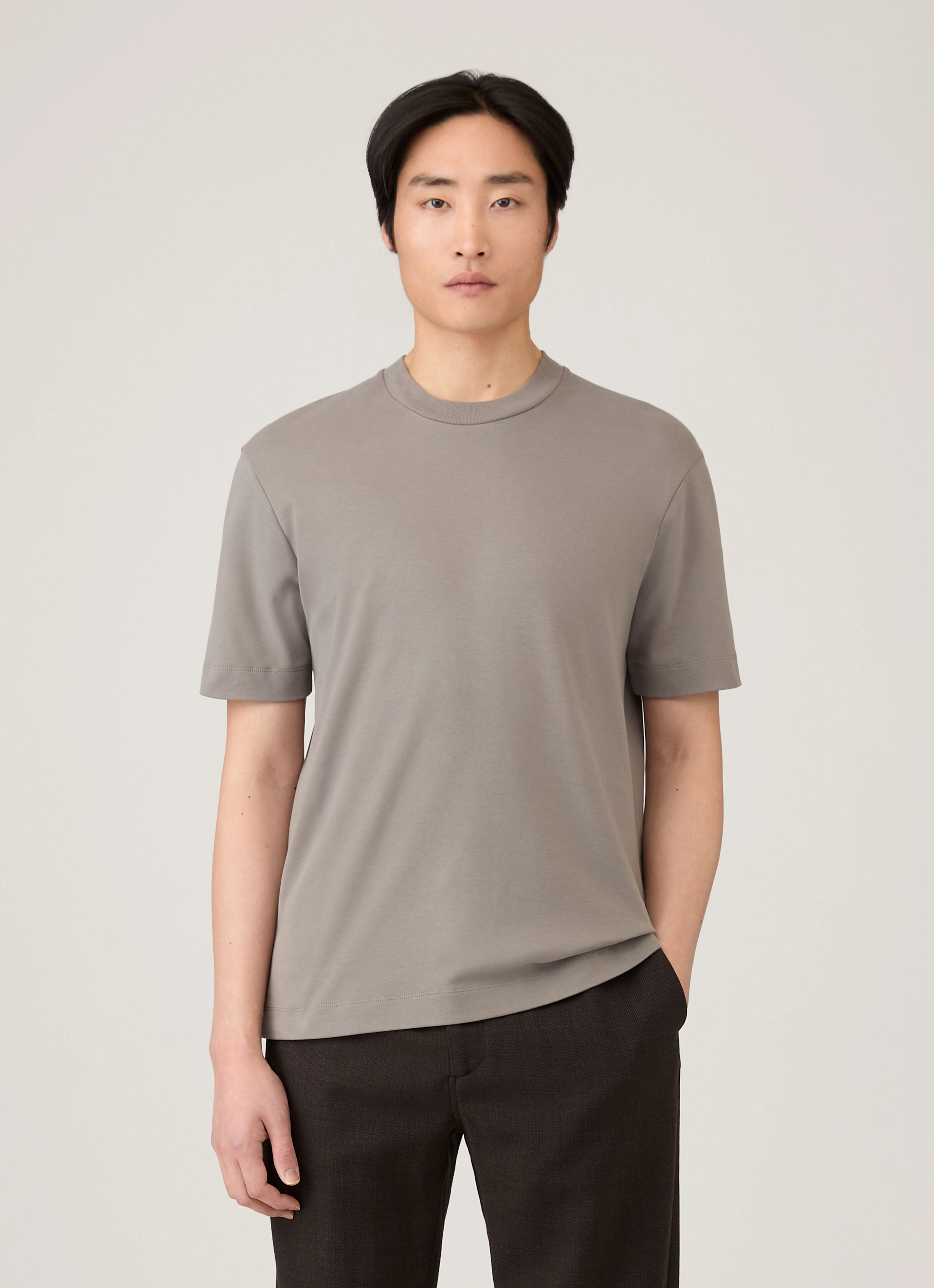 Active Collection Gym Men's Relaxed Fit Heavyweight T-shirt in Iron Grey