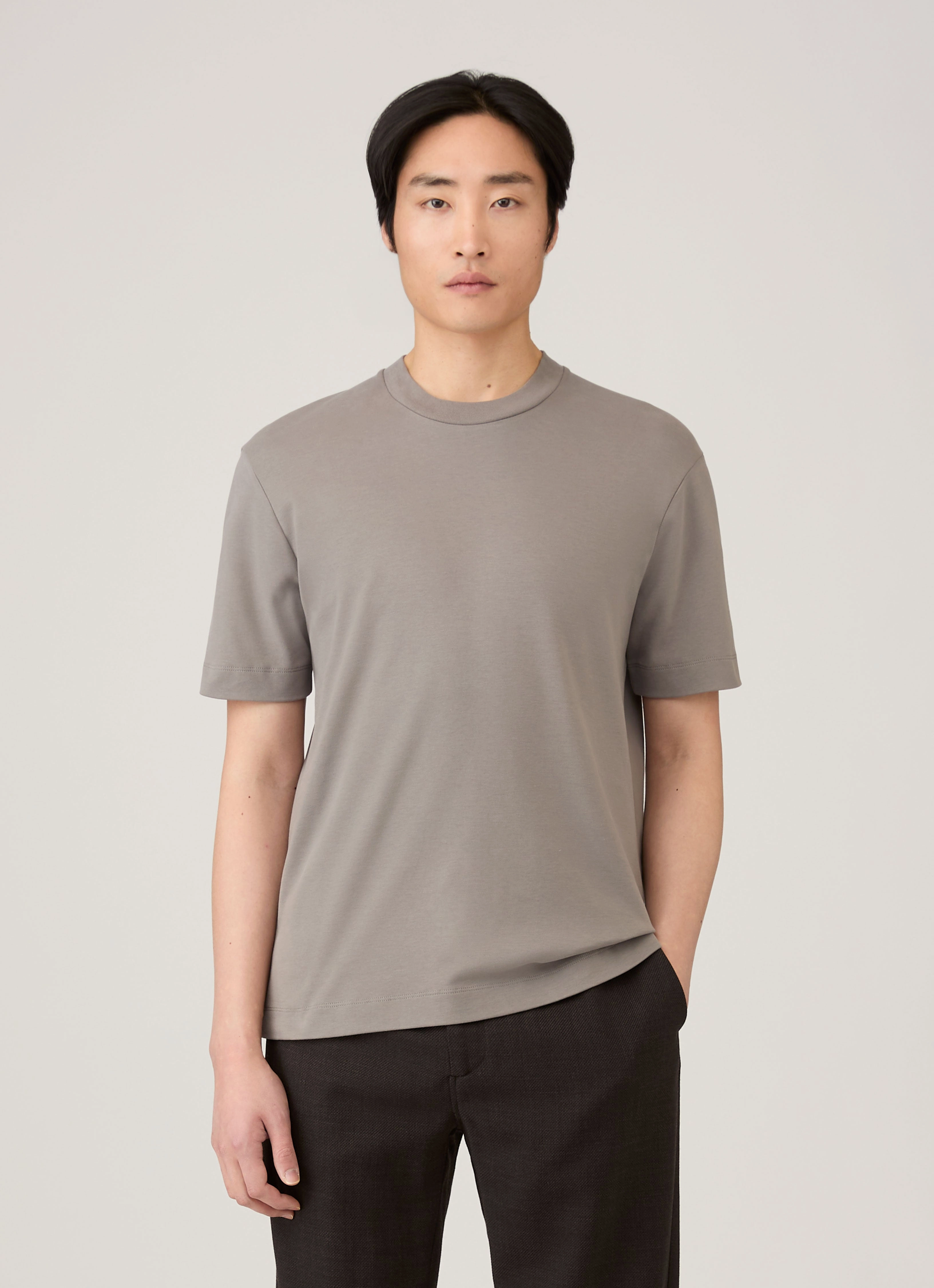 Active Collection Gym Men's Relaxed Fit Heavyweight T-shirt in Iron Grey
