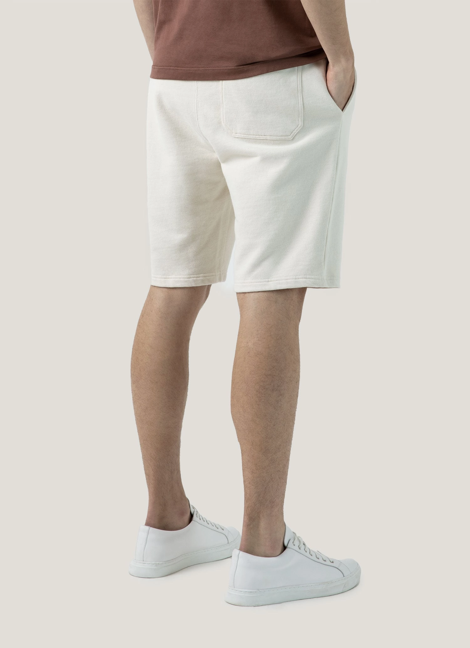 Active Wear Men's Undyed Loopback Shorts in Undyed