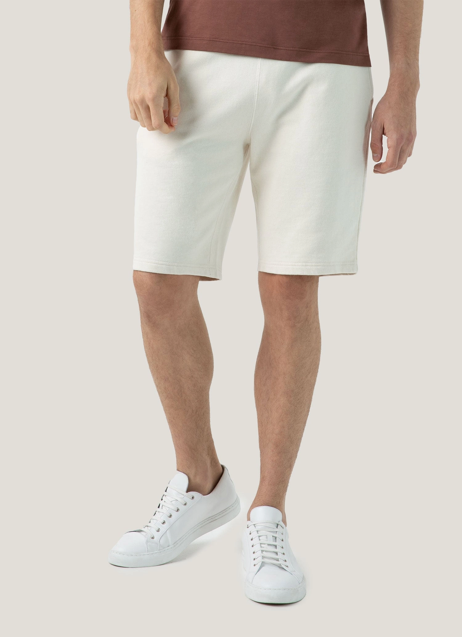 Active Wear Men's Undyed Loopback Shorts in Undyed