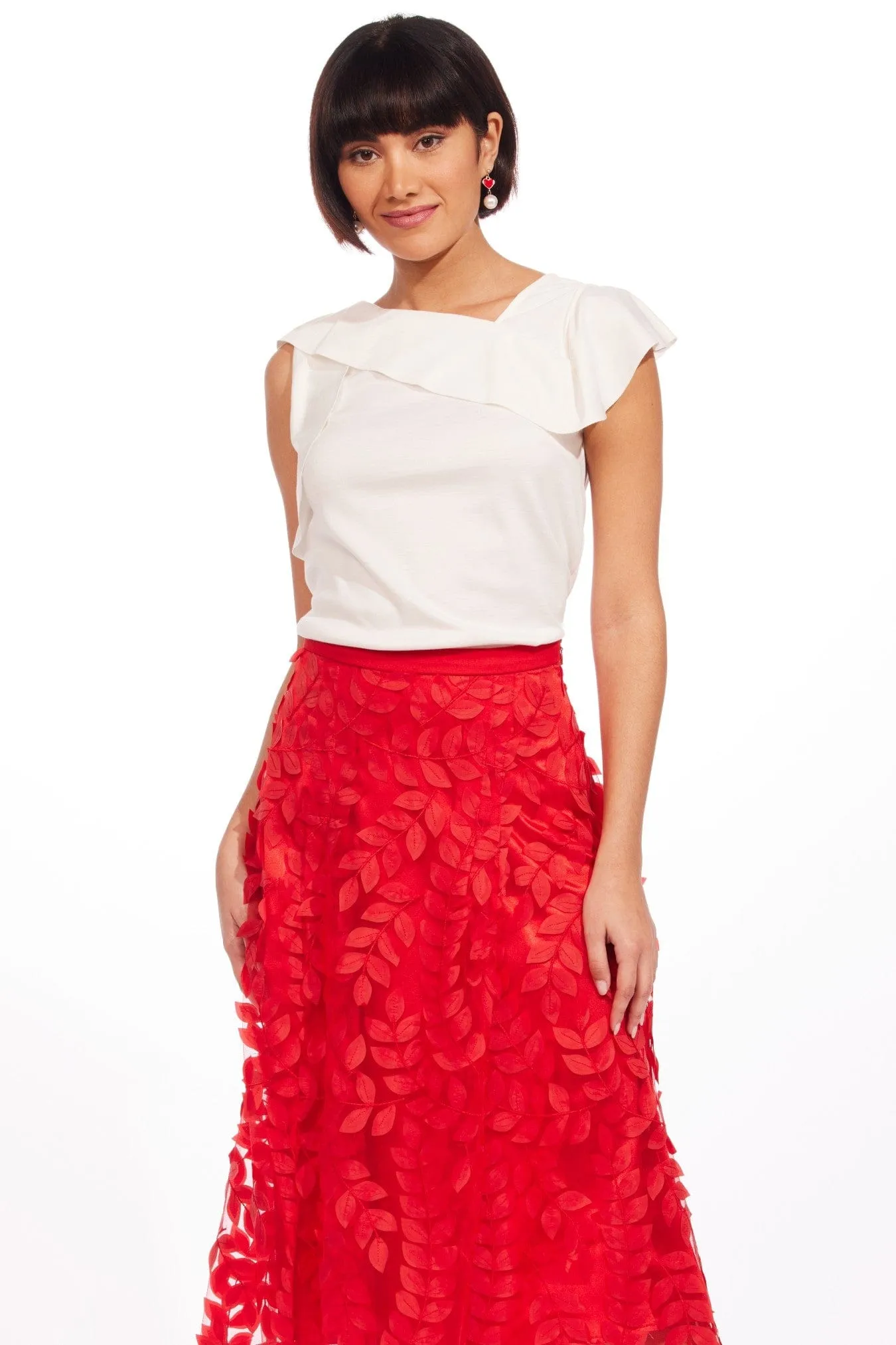 Airy Motion Amanda Skirt - Red Vine