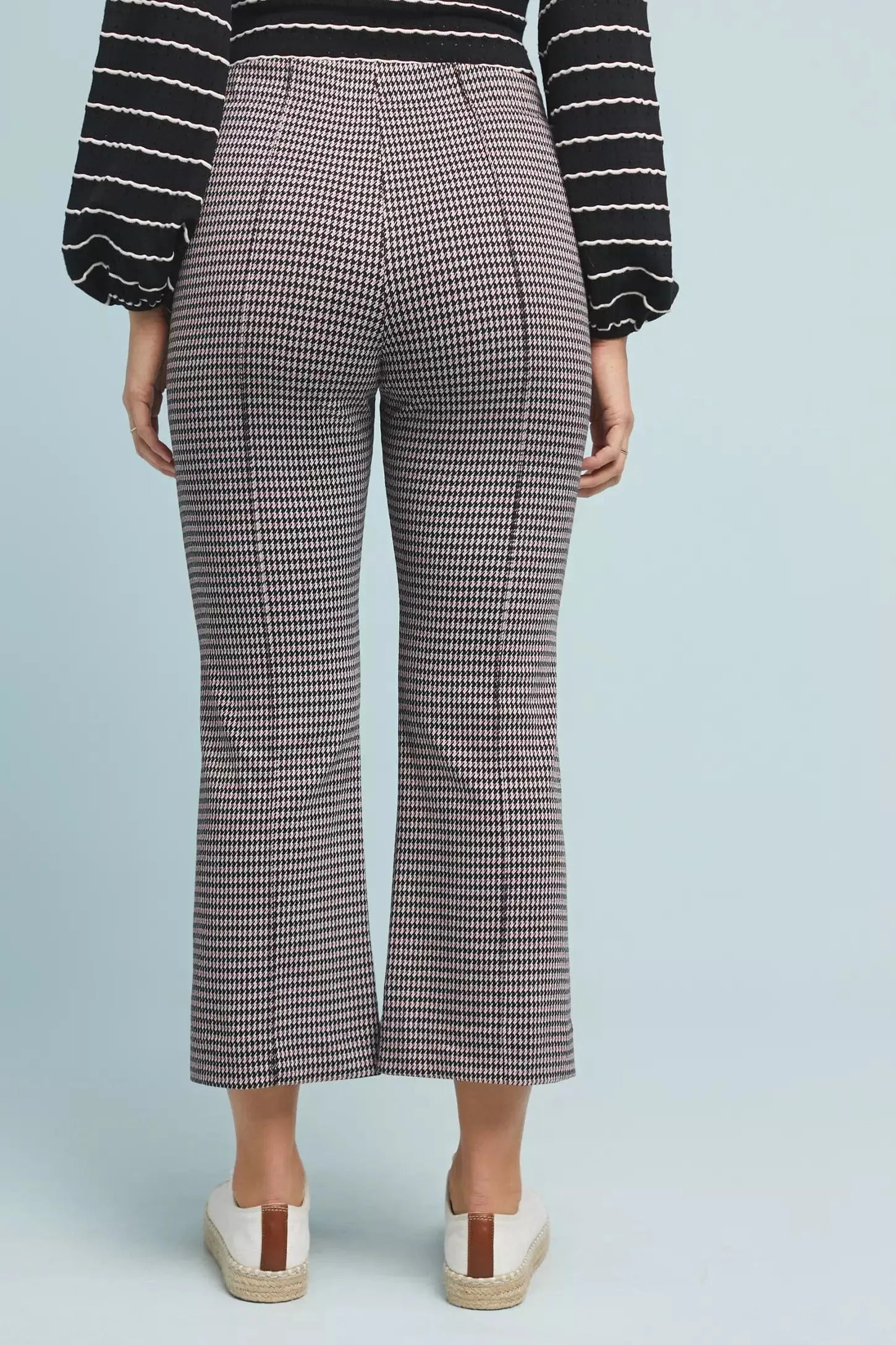 All-Day Stretch Houndstooth Flare Pants