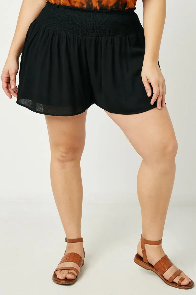 Smocked Waist Soft Short Cool Weather