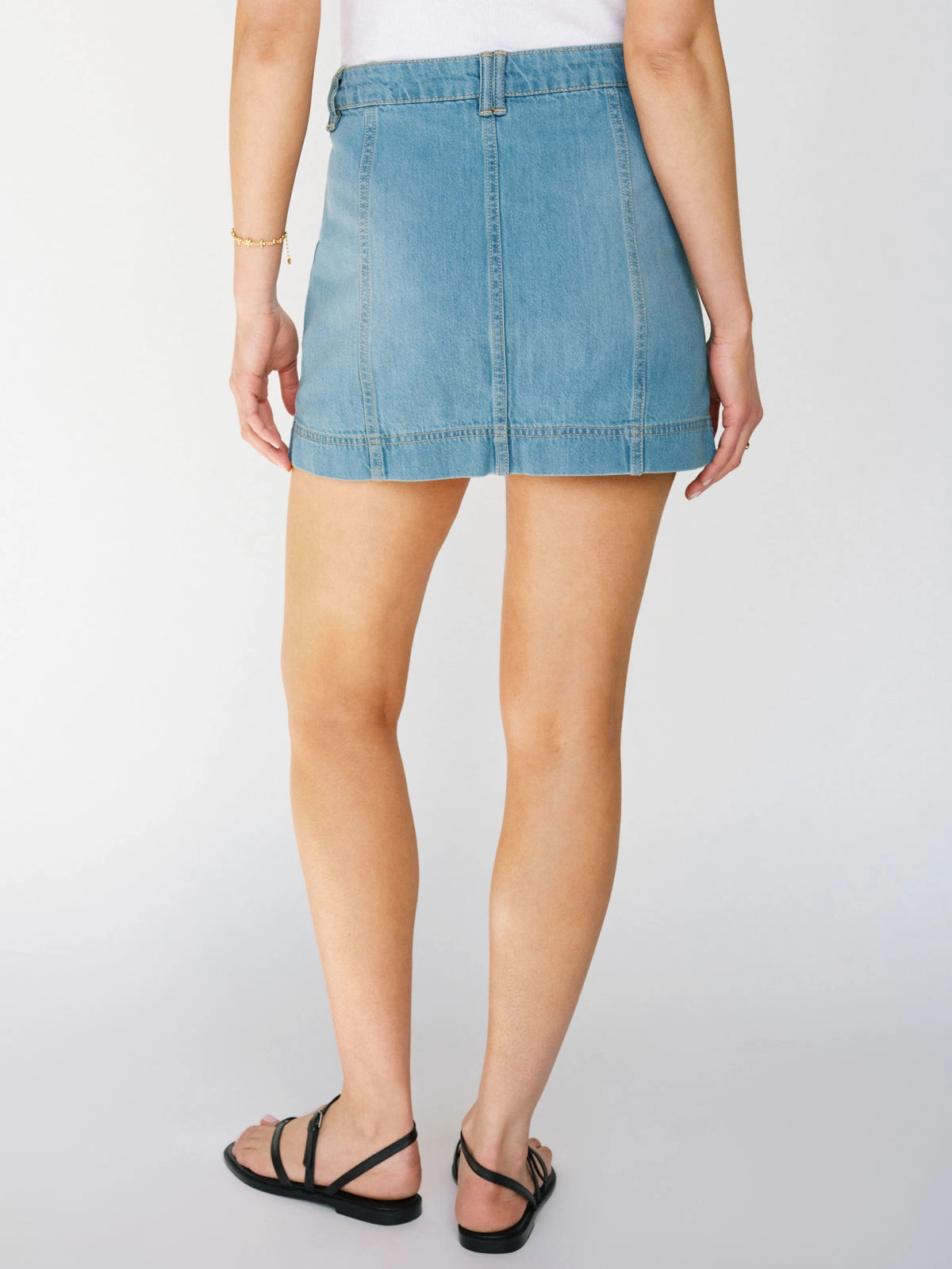 All Buttoned Up Denim Skirt Dream Team Ultra light