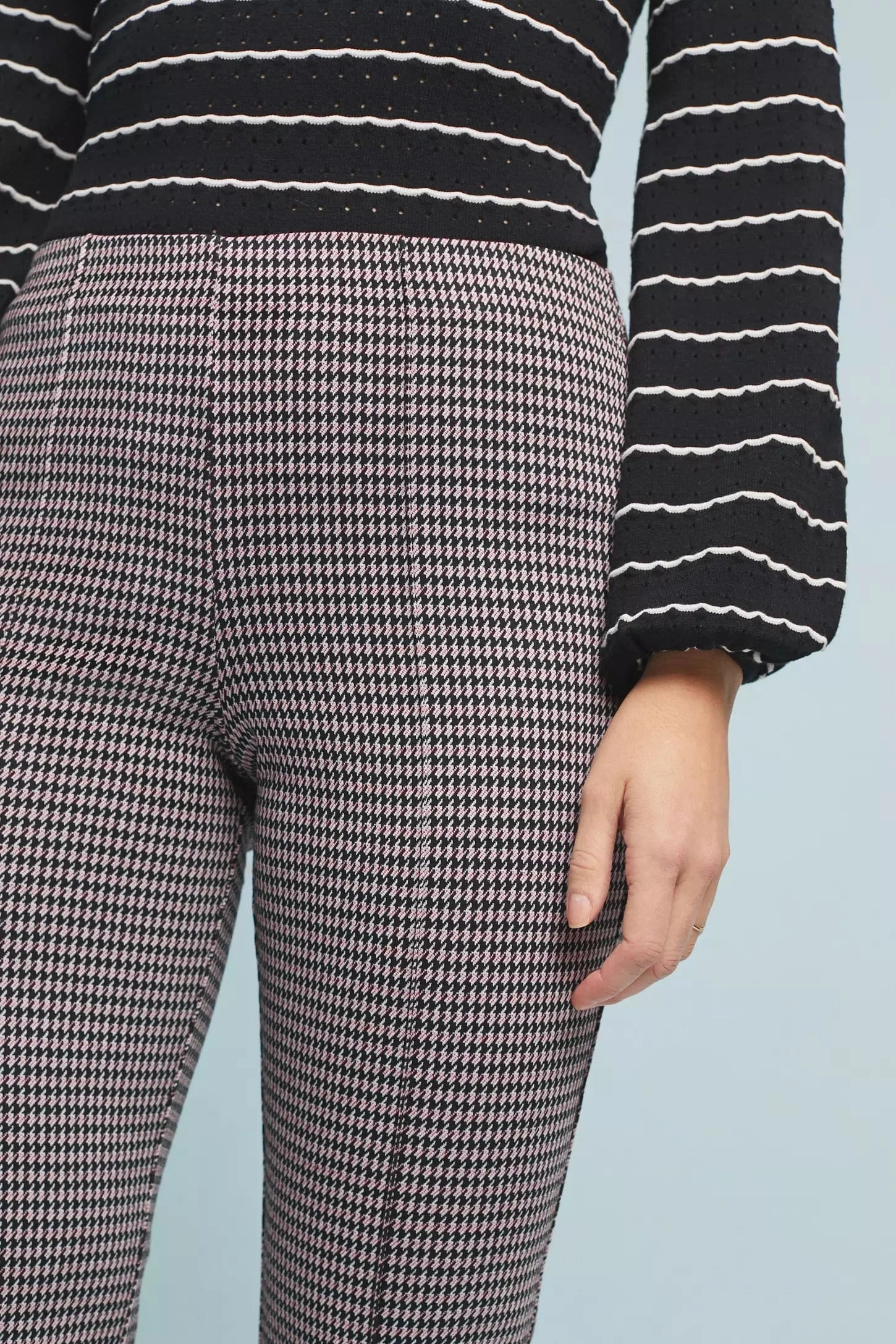 All-Day Stretch Houndstooth Flare Pants