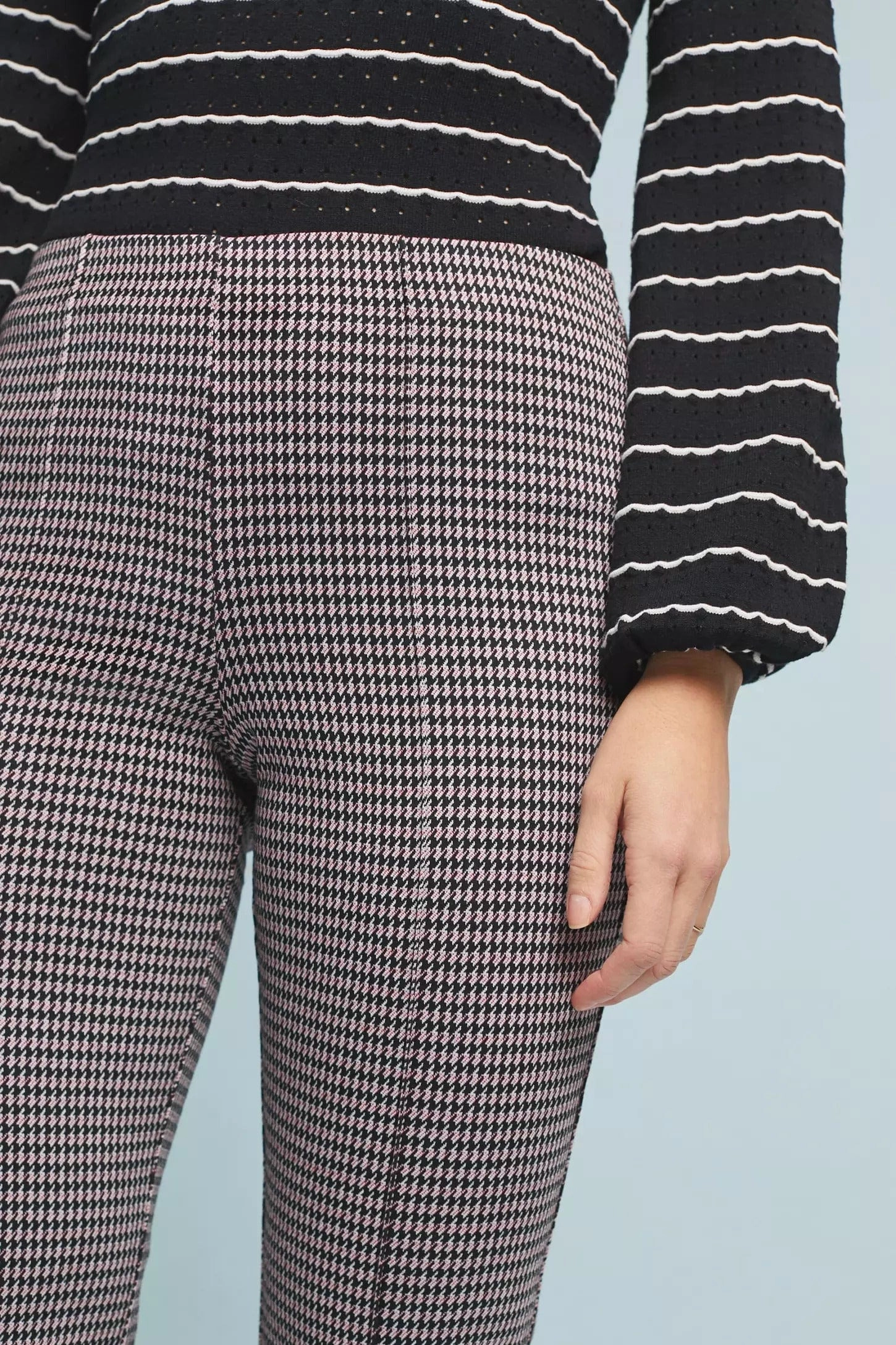 All-Day Stretch Houndstooth Flare Pants