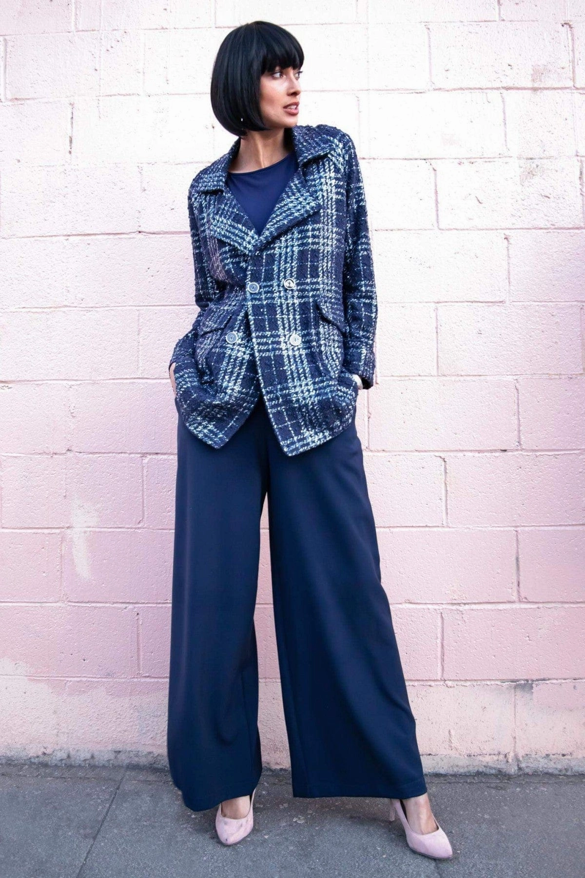 Reversible Coat Transitional Wear Logan Coat - Midnight Paris