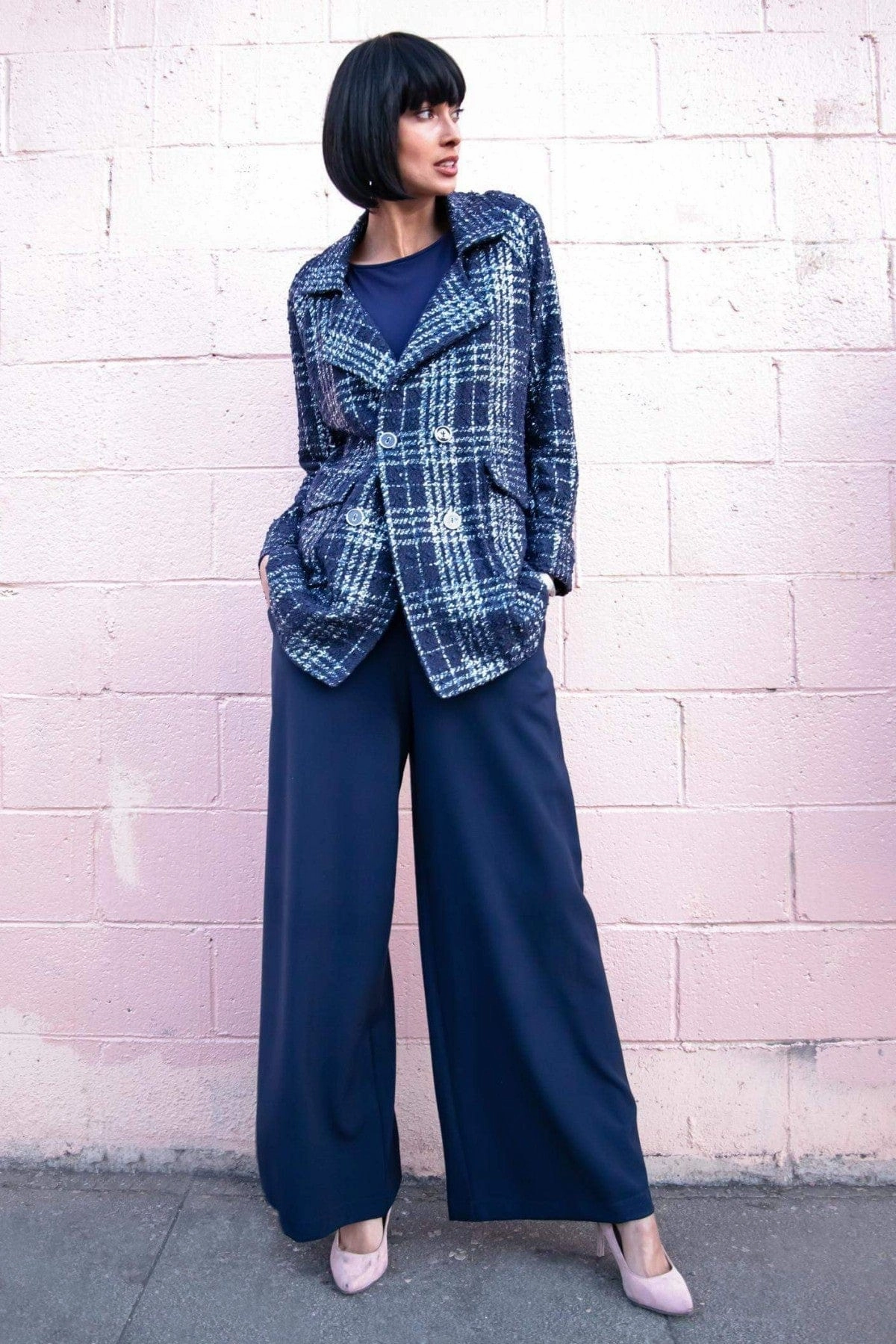 Reversible Coat Transitional Wear Logan Coat - Midnight Paris