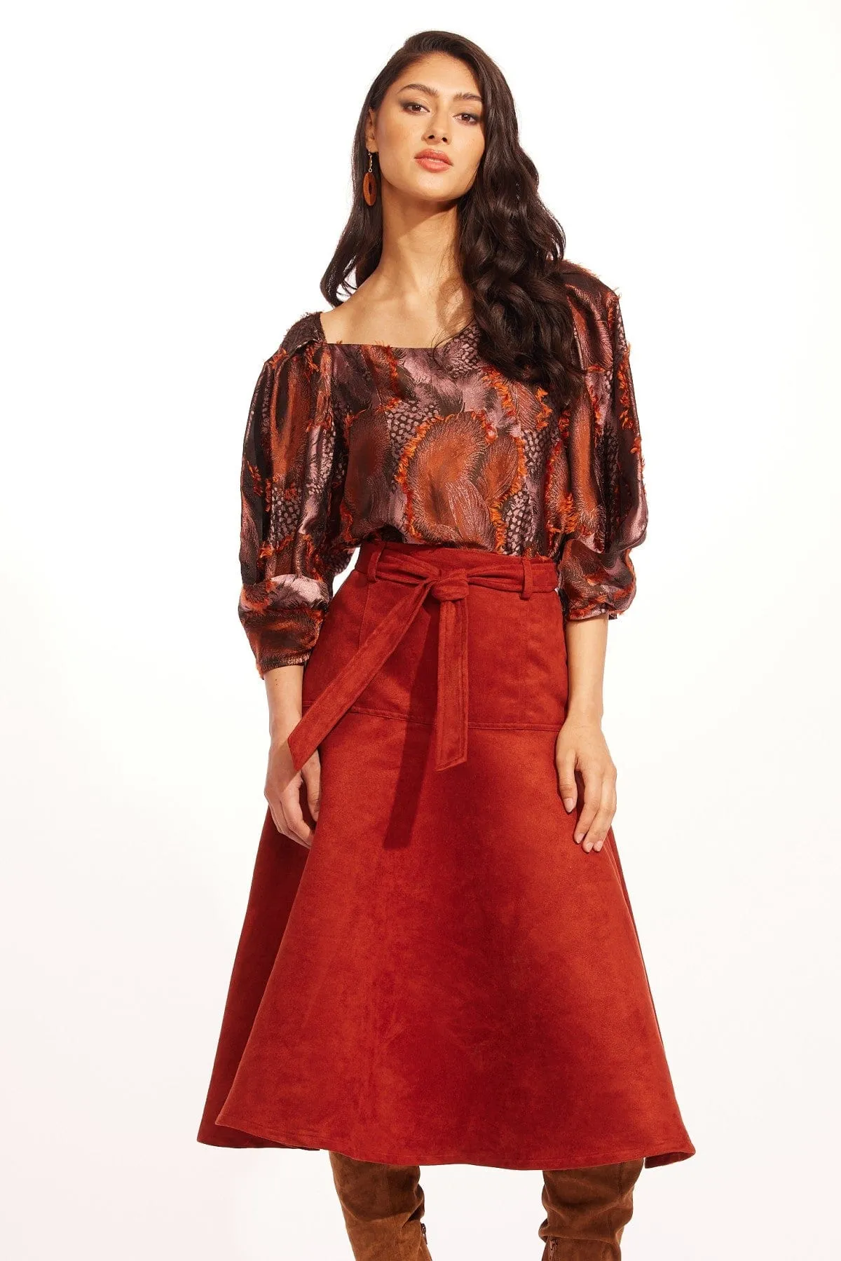 Allas Skirt - Brickland Comfortable fit