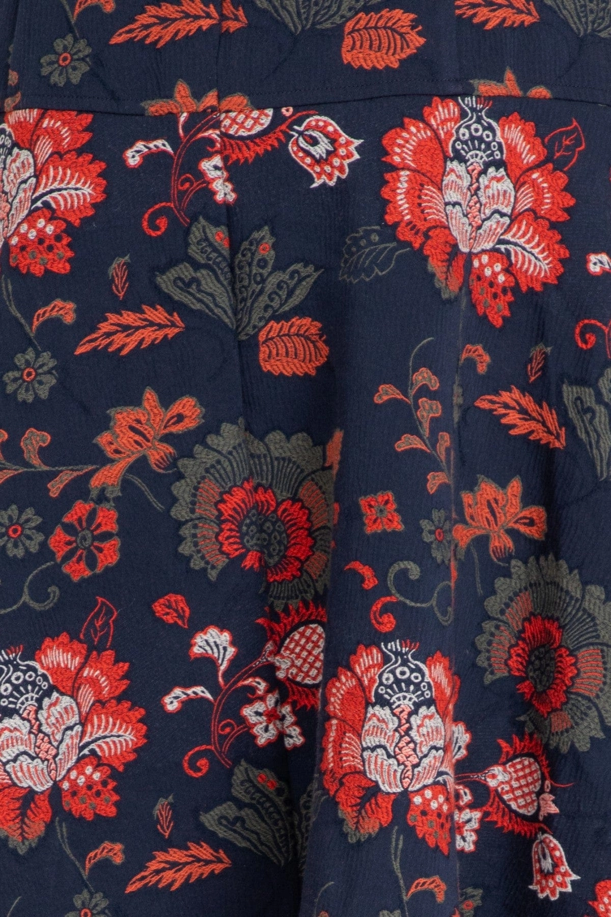 Allas Skirt  Sapphire Damask Denim Look