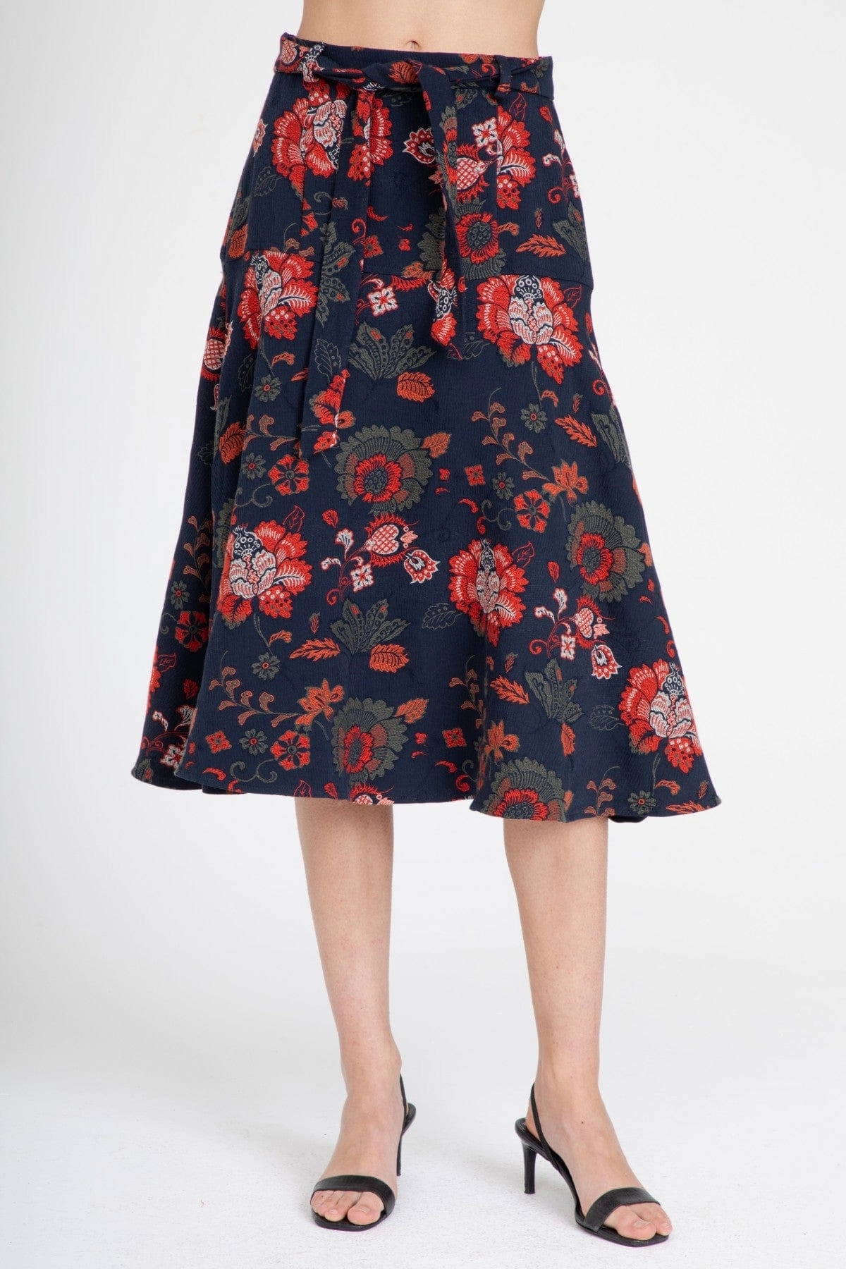 Allas Skirt  Sapphire Damask Day To Night Wardrobe Staple
