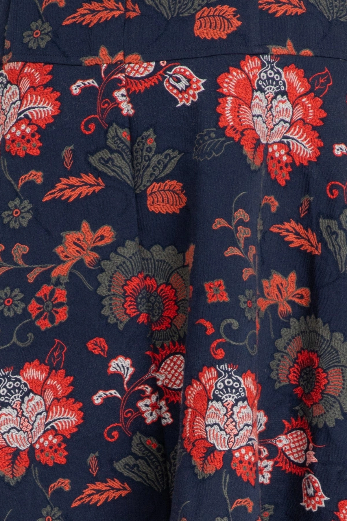 Allas Skirt  Sapphire Damask Denim Look