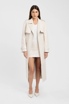 Cold Protection Coat Faux Leather Jacket Andes Trench Coat