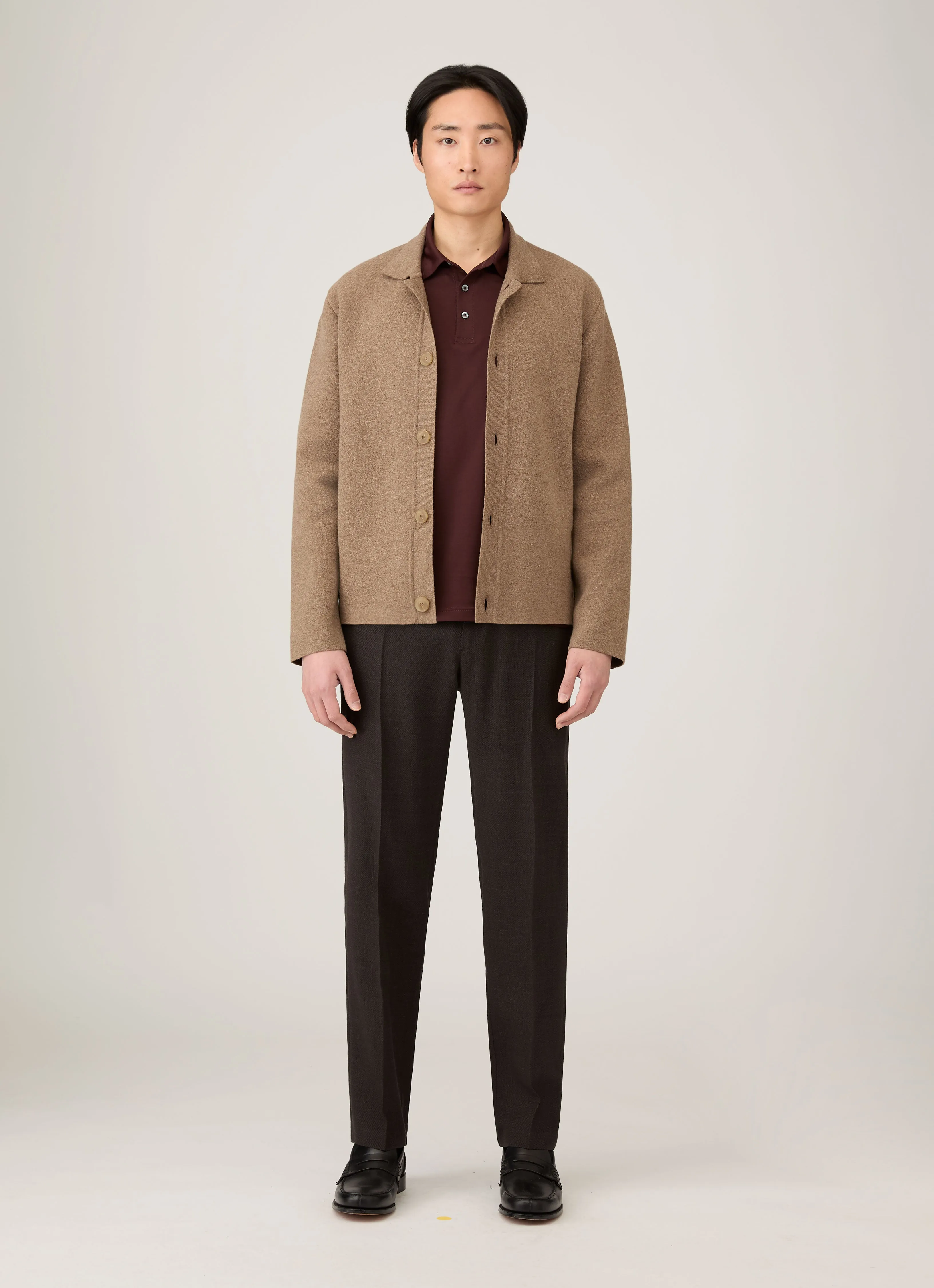 animal safe Men's Double Faced Jacket in Mink