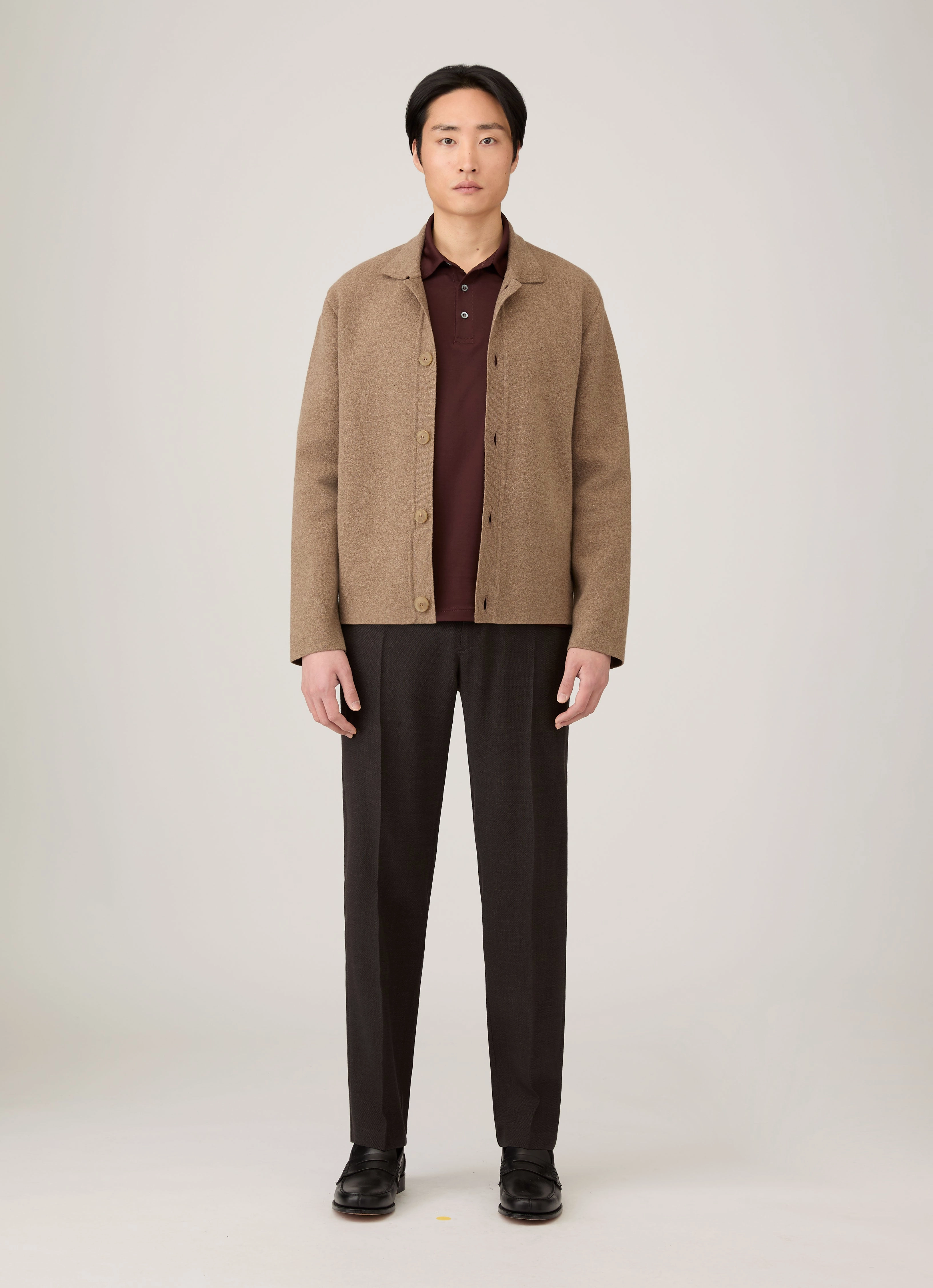 animal safe Men's Double Faced Jacket in Mink