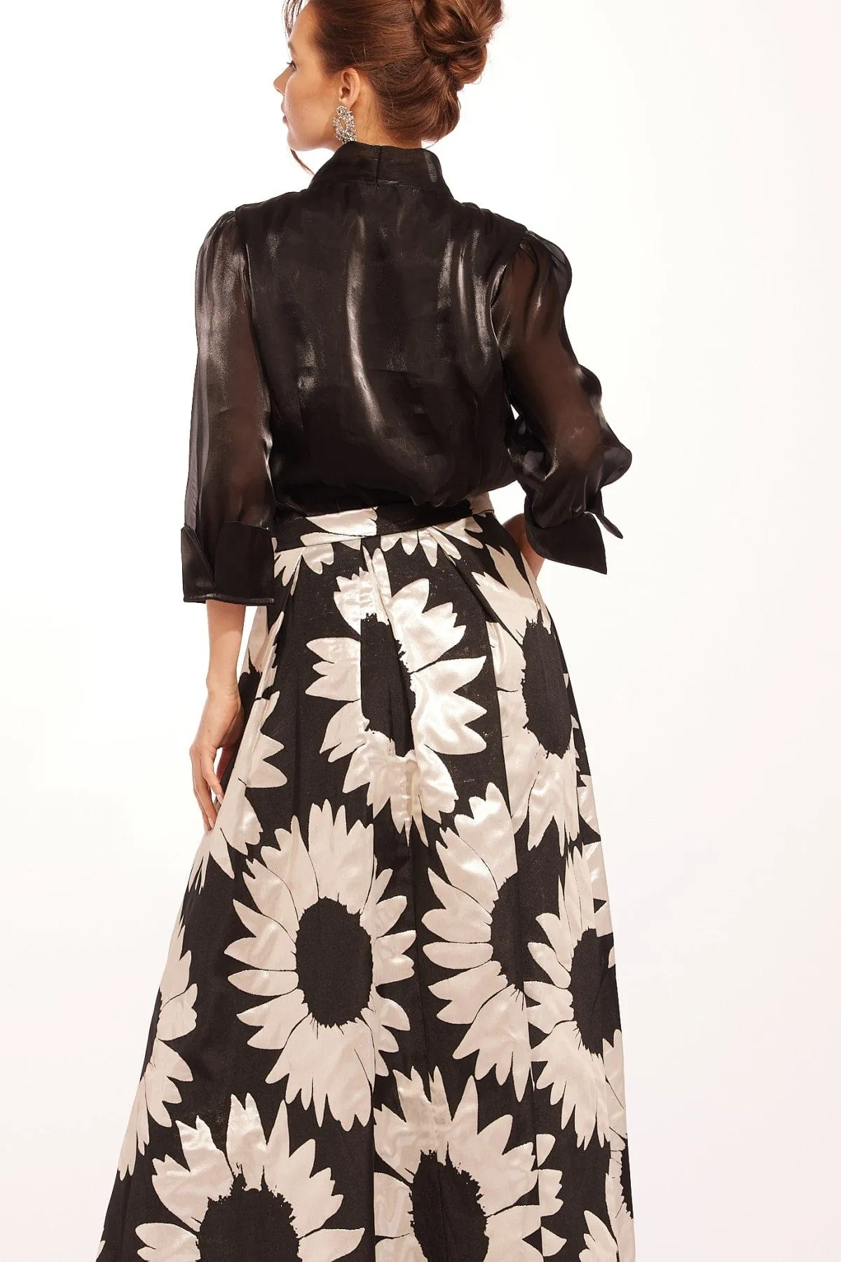 Anova Skirt - Silver bloom On Trend