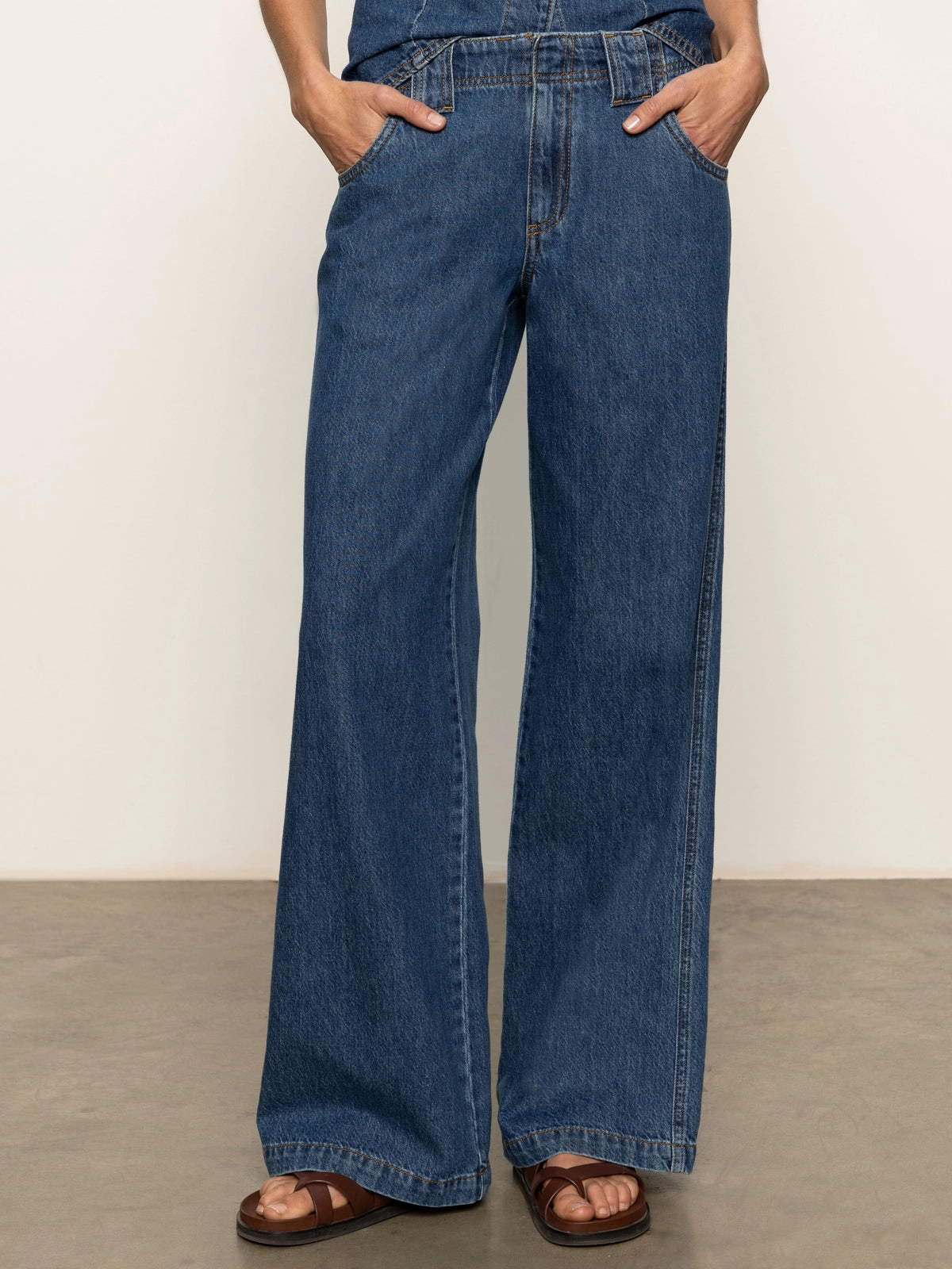 All-Season Wear Arden Wide Leg Jeans Perfect Storm