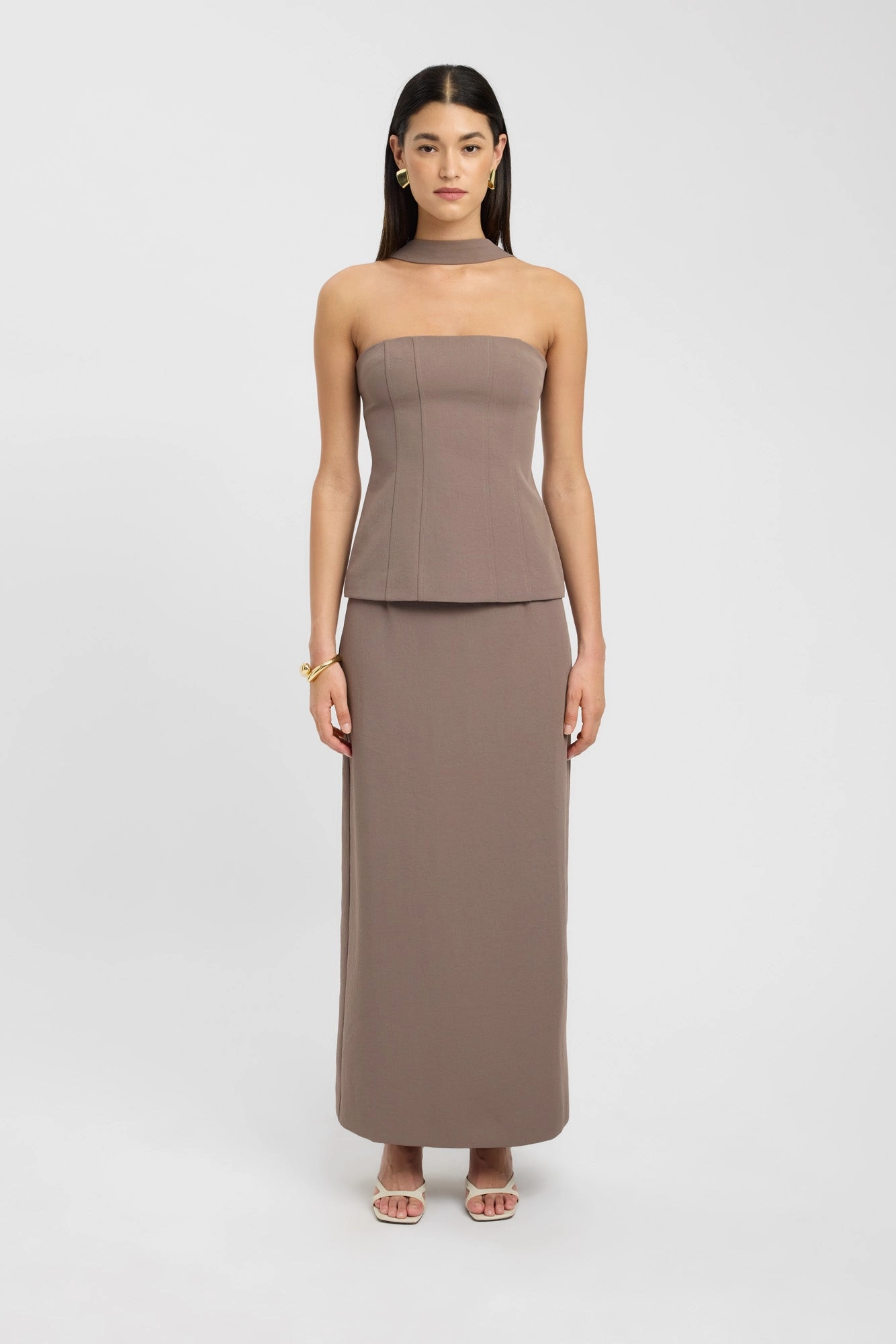 Ariel Midi Skirt Raw edge