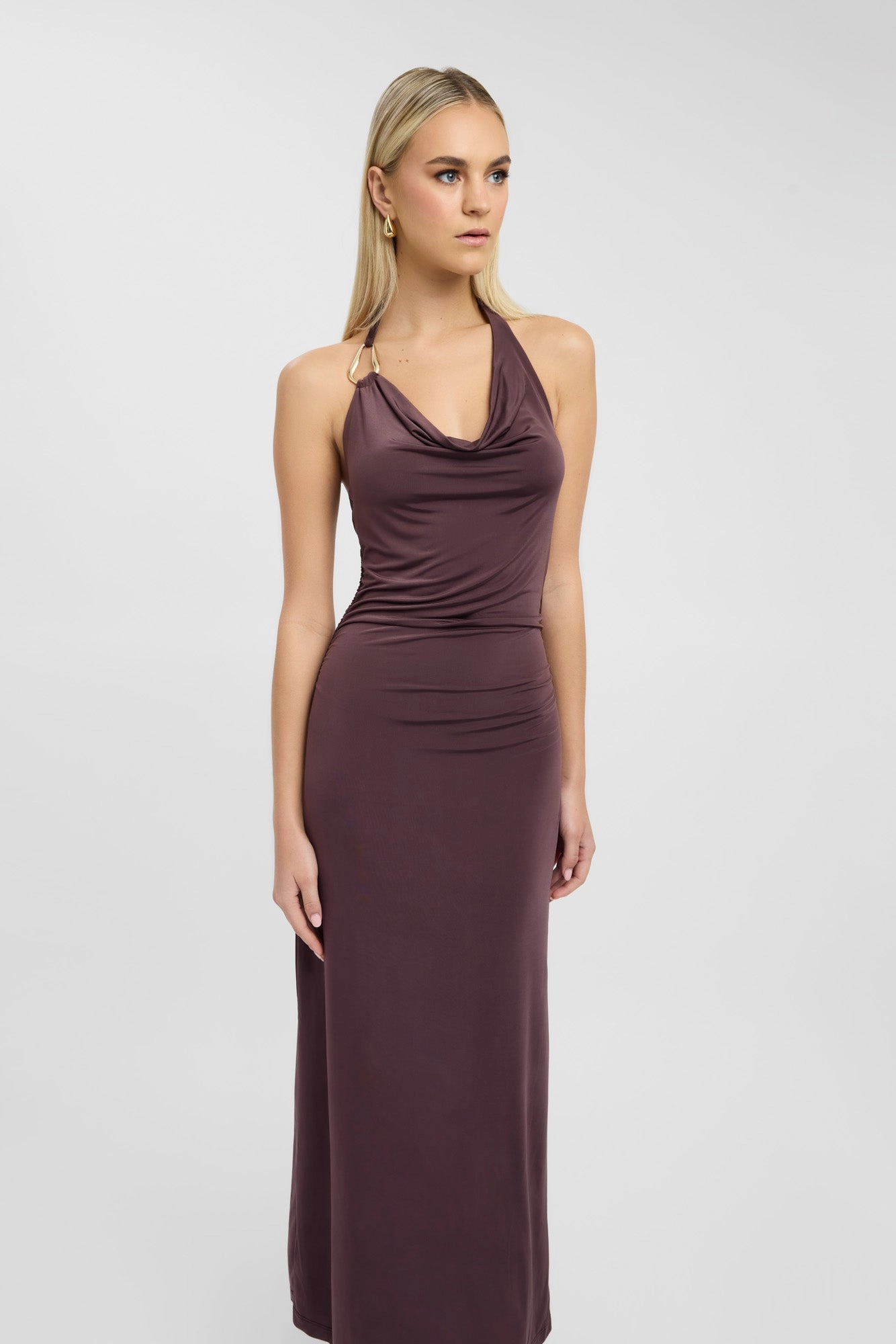 Arm Covering Char Cowl Dress