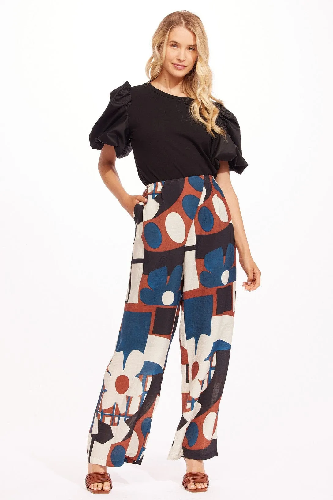 Classic Elegance Cotton comfort Arten Pant - Shasta Daisy