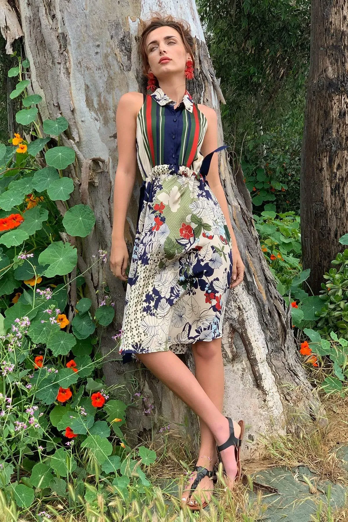 Artistic Look Annette Dress - Paradiso Stripe