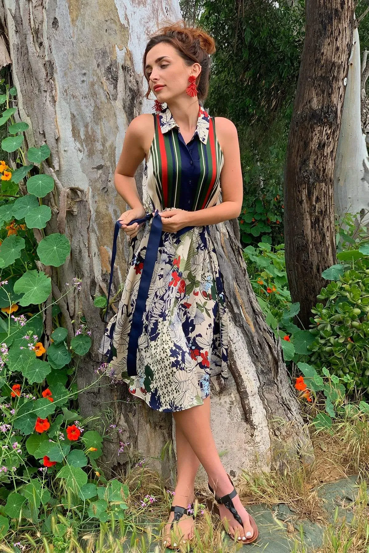 Artistic Look Annette Dress - Paradiso Stripe