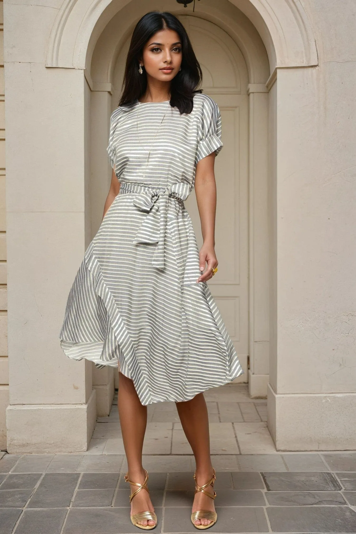 Asby Dress - Gibson Stripe Effortless Style