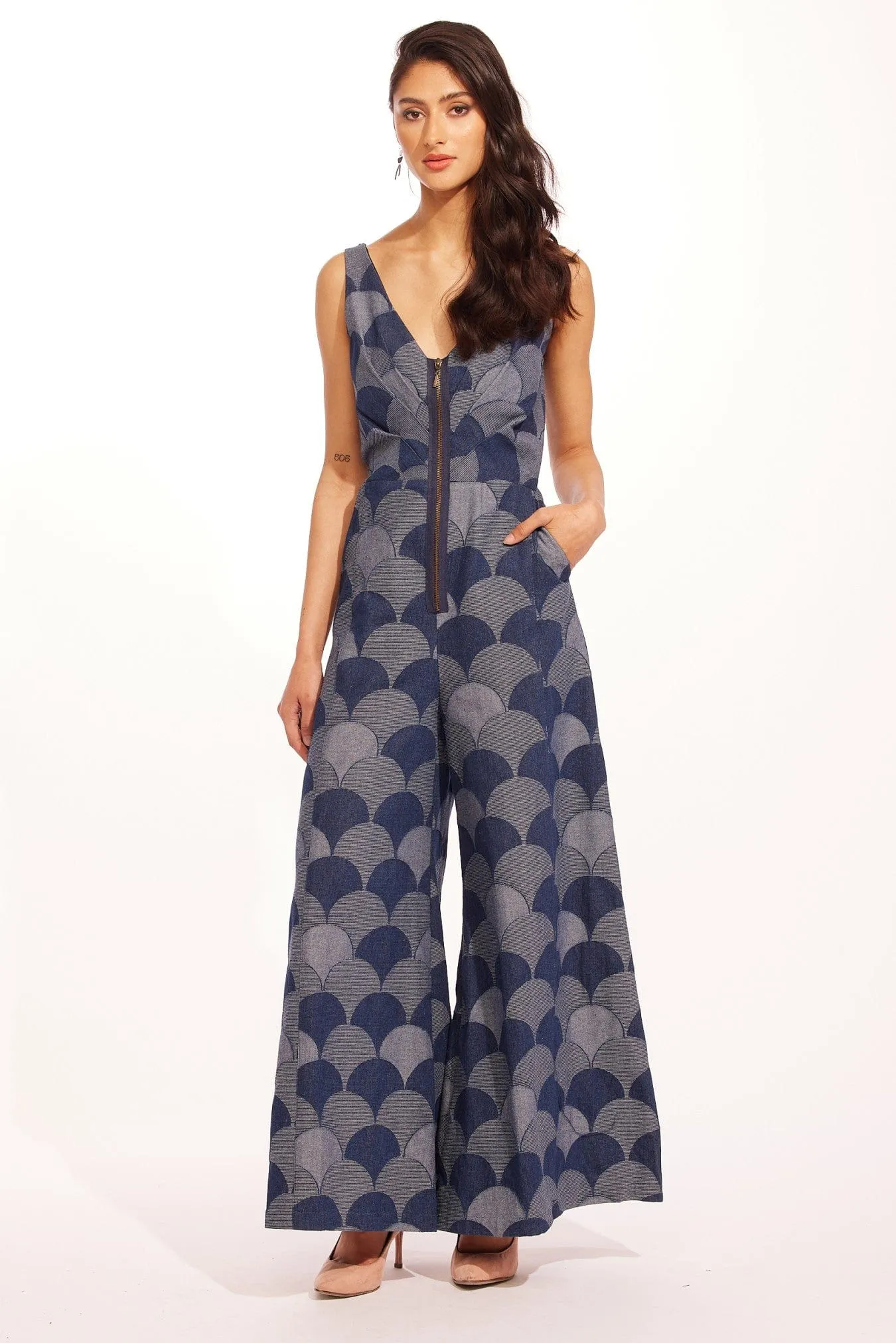 Axella Jumpsuit - Atomic Denim Trendy Finish