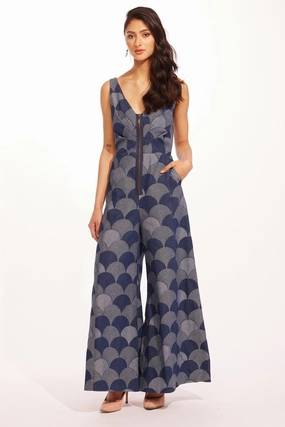 Axella Jumpsuit - Atomic Denim Outdoor Office Fine Street