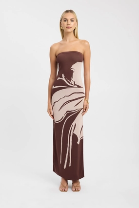 Vacation Vibe Aloha Strapless Dress