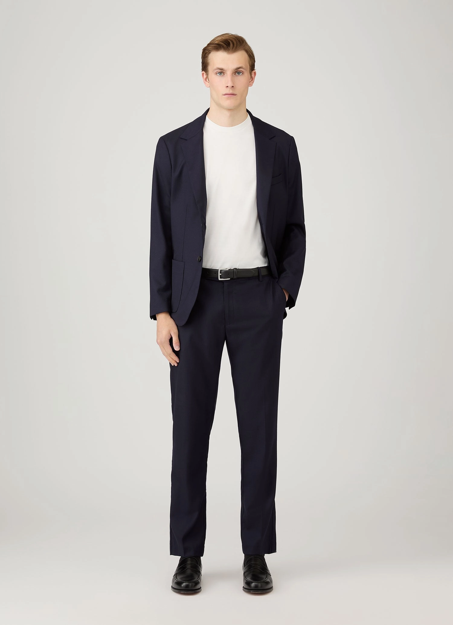 Basic Wear Office Men's Silk Cotton T-shirt in White