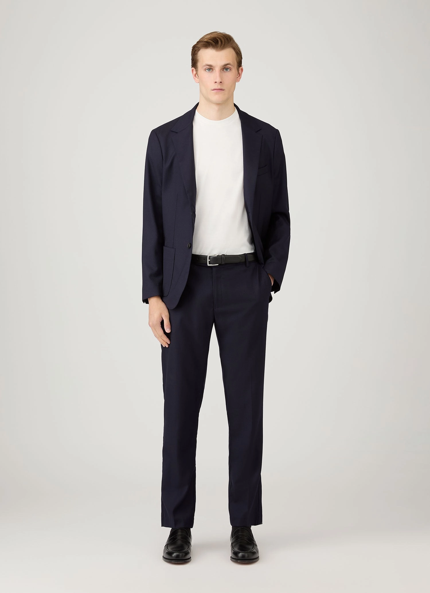 Basic Wear Office Men's Silk Cotton T-shirt in White