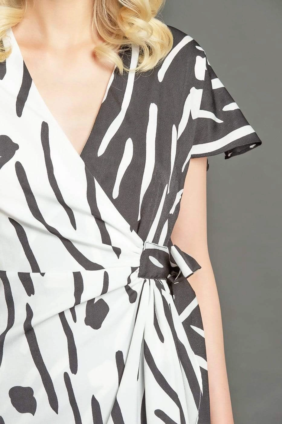 Beaded accents Marika Dress - Domino