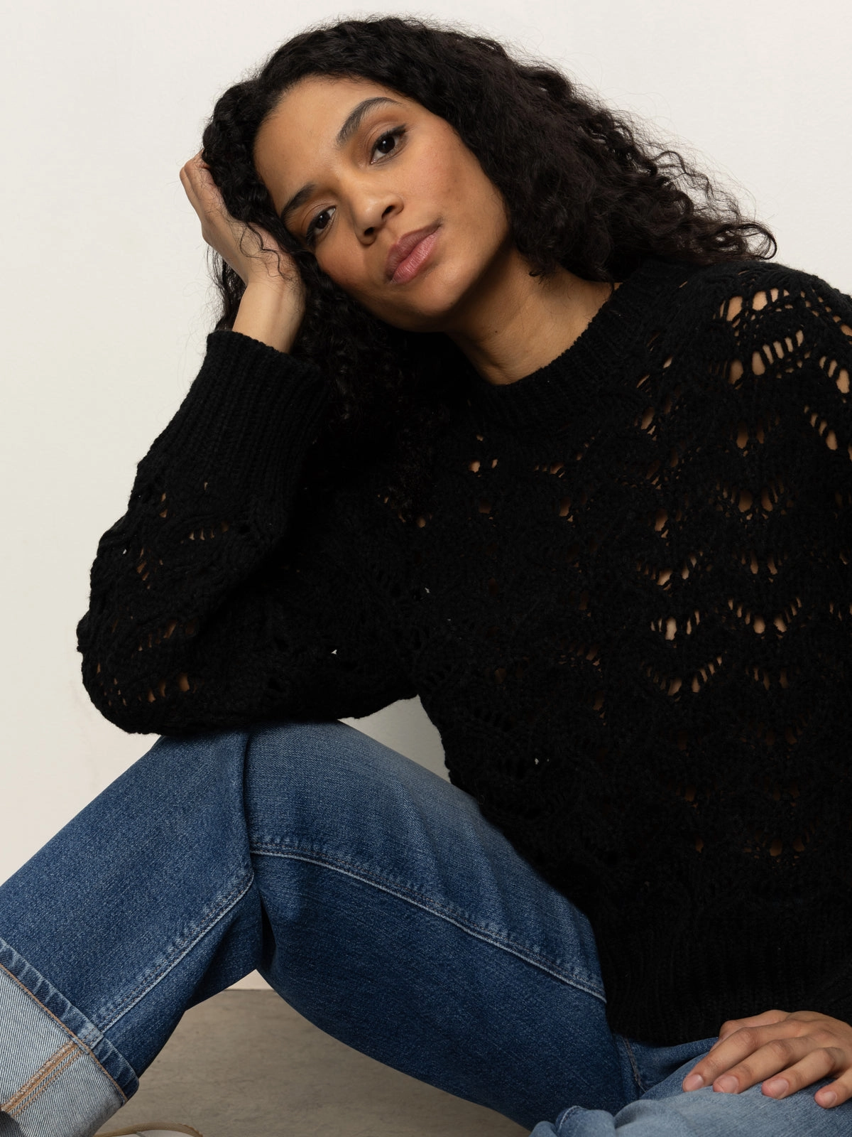 Boheme Popover Black Office Outfit women's commute