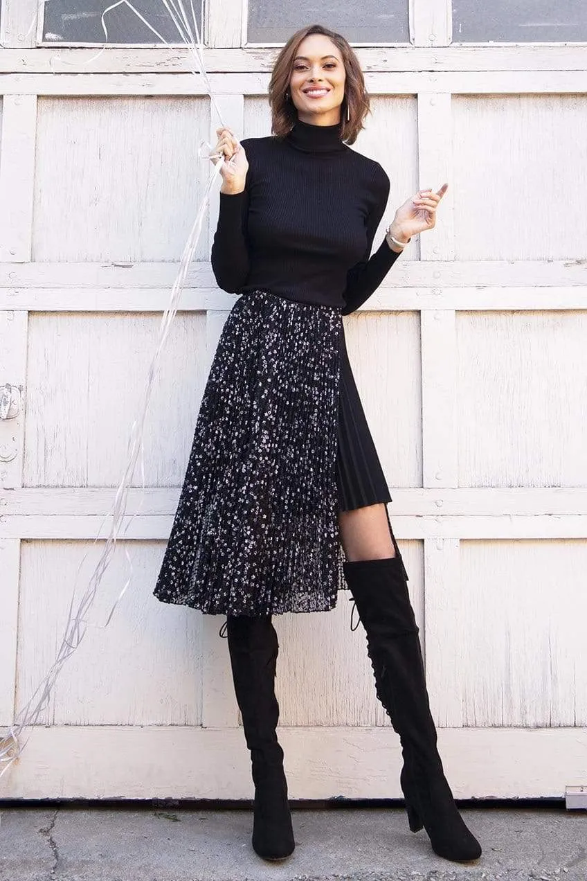 Pipa Skirt in Snowflower Travel Friendly