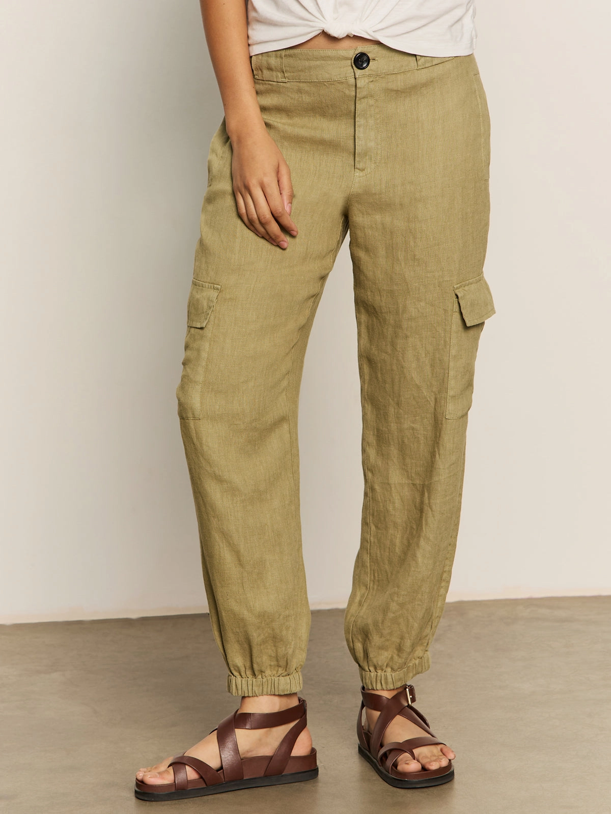 Take Over Linen Jogger Standard Rise Pant Bamboo Sophisticated Look