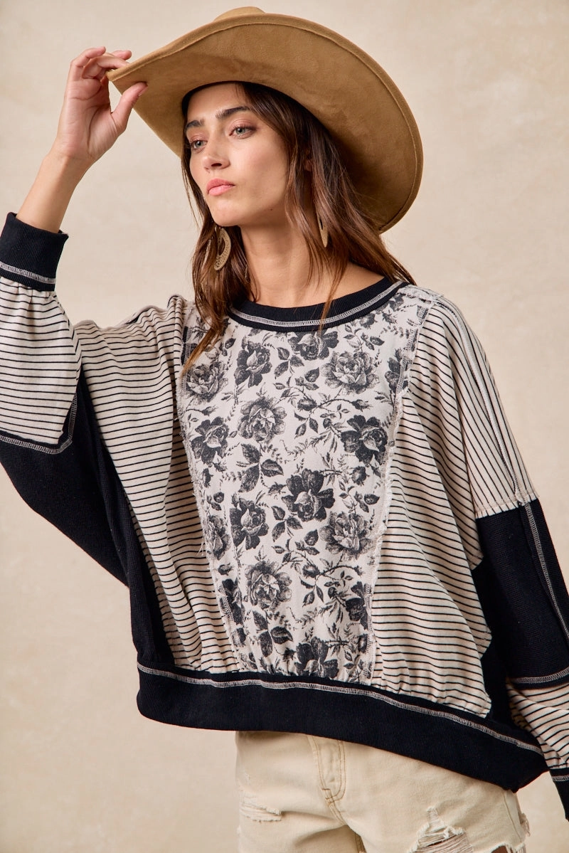 Street Active Air Comfort IT3795S-11P | ROSE TWILL AND STRIPE MIX AND MATCH TOP