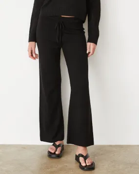 Boucle Knit Relaxed Pant high-waisted style Stretchable