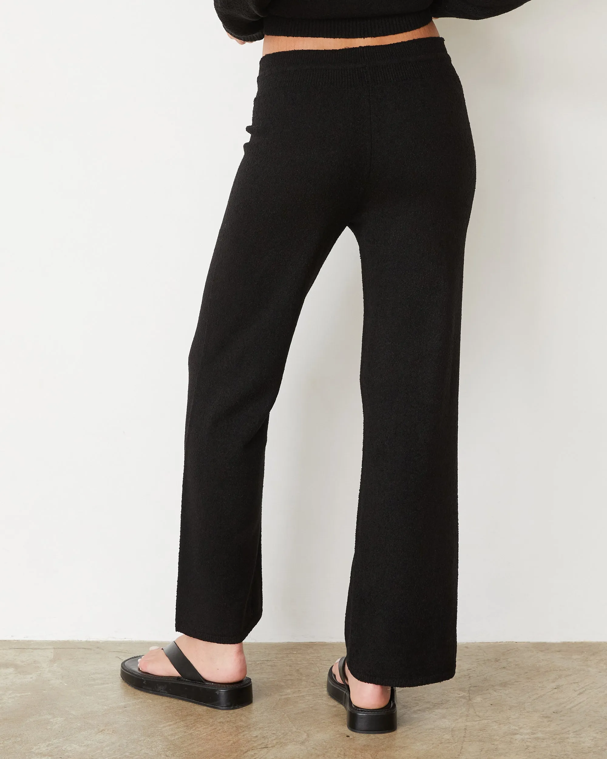 Boucle Knit Relaxed Pant Flattering Style