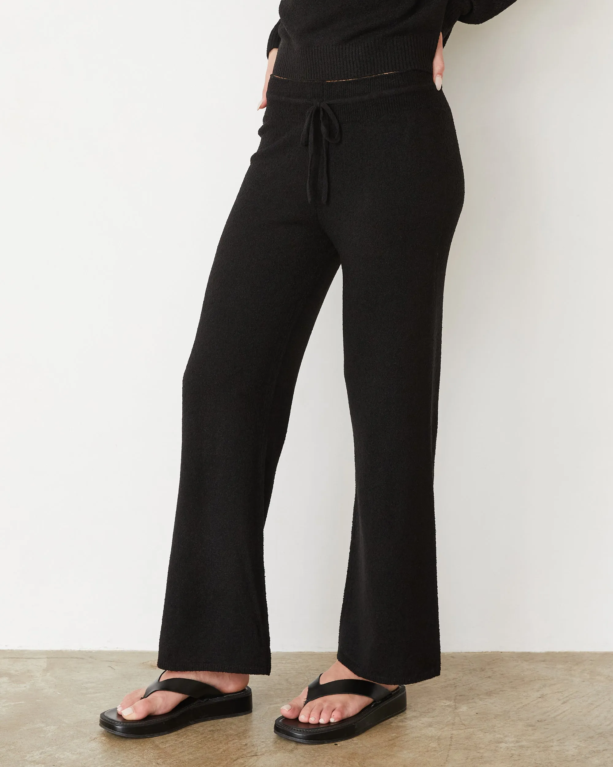 Boucle Knit Relaxed Pant Flattering Style