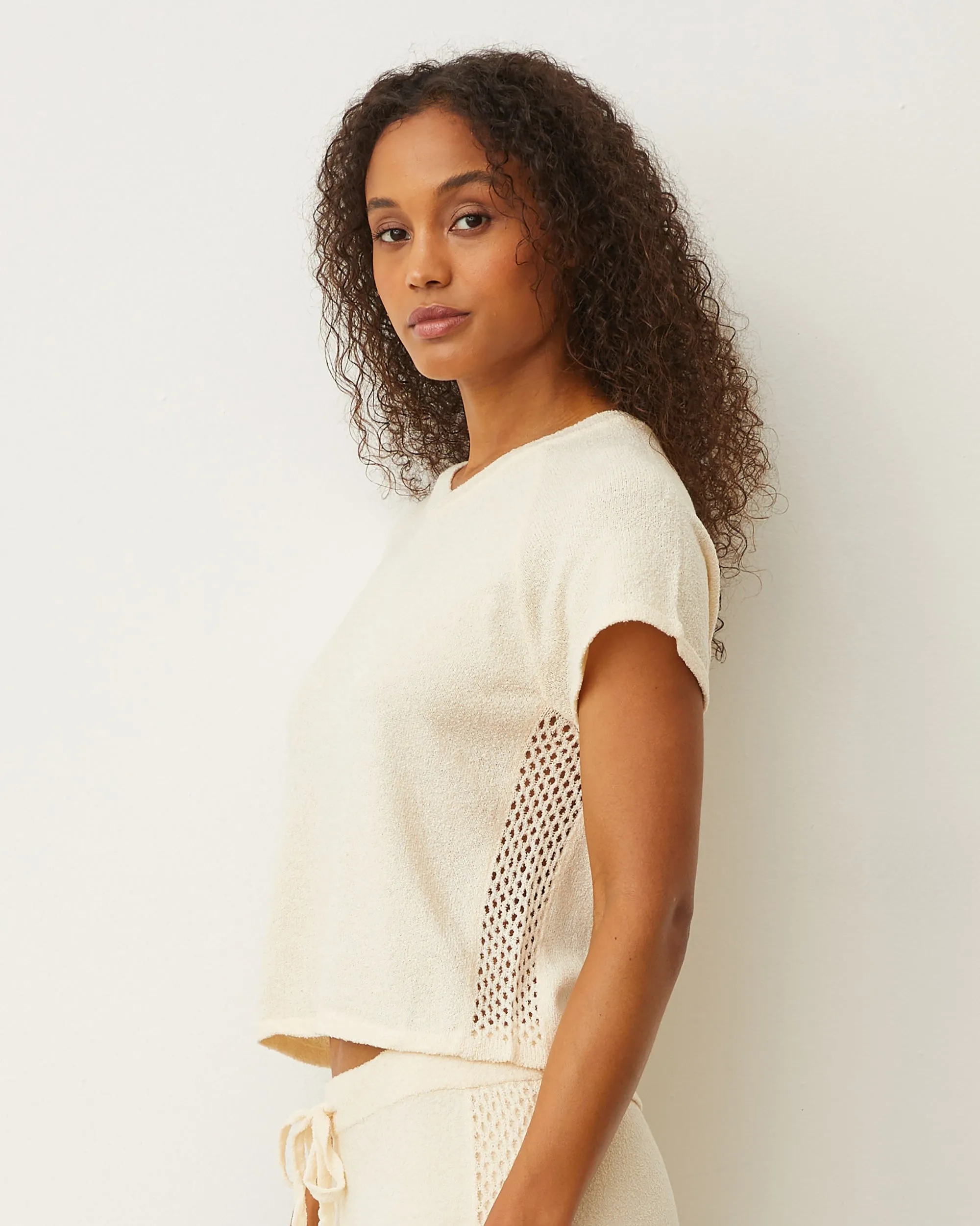 Boucle Knit V-neck Essential Style
