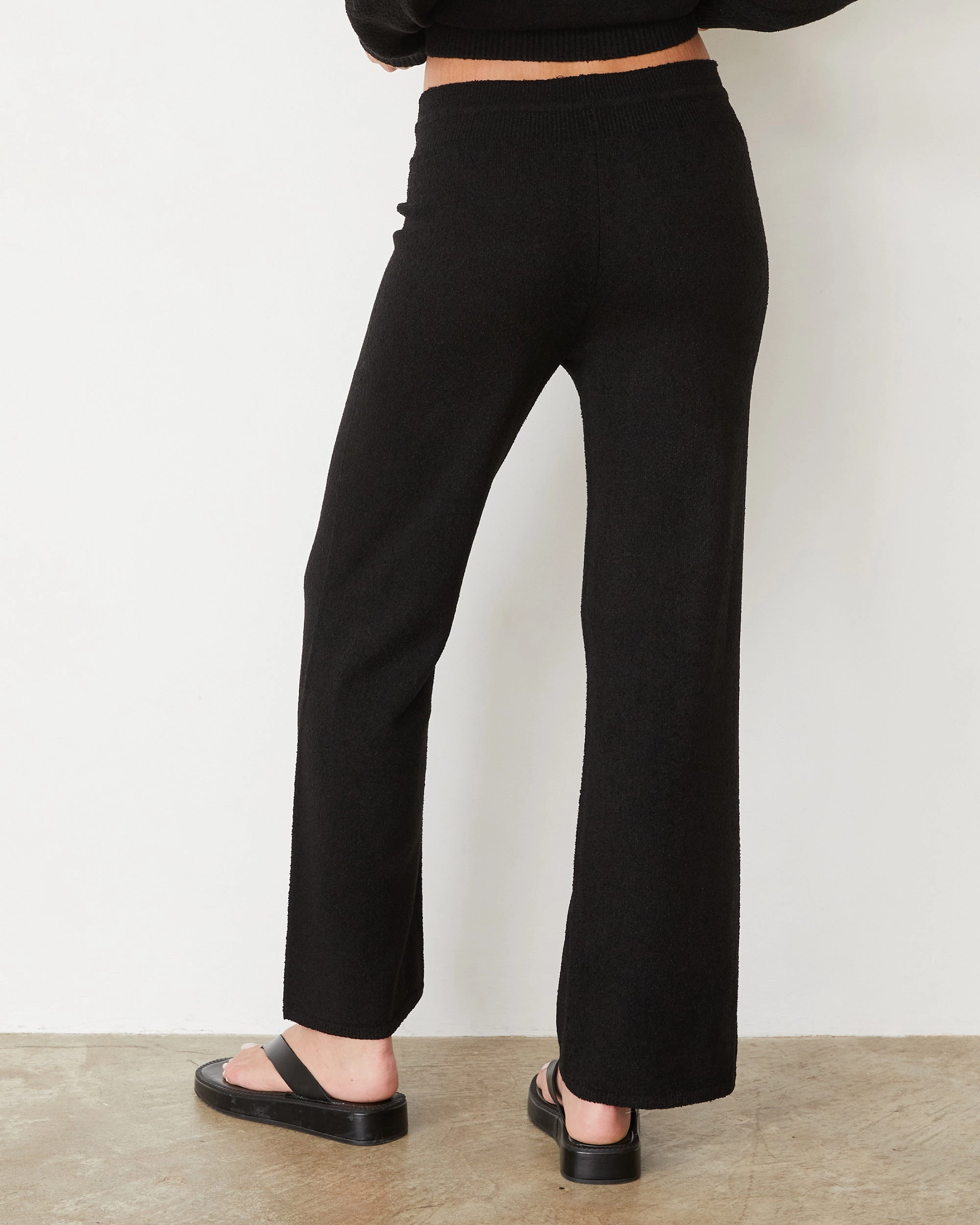 Boucle Knit Relaxed Pant Flattering Style