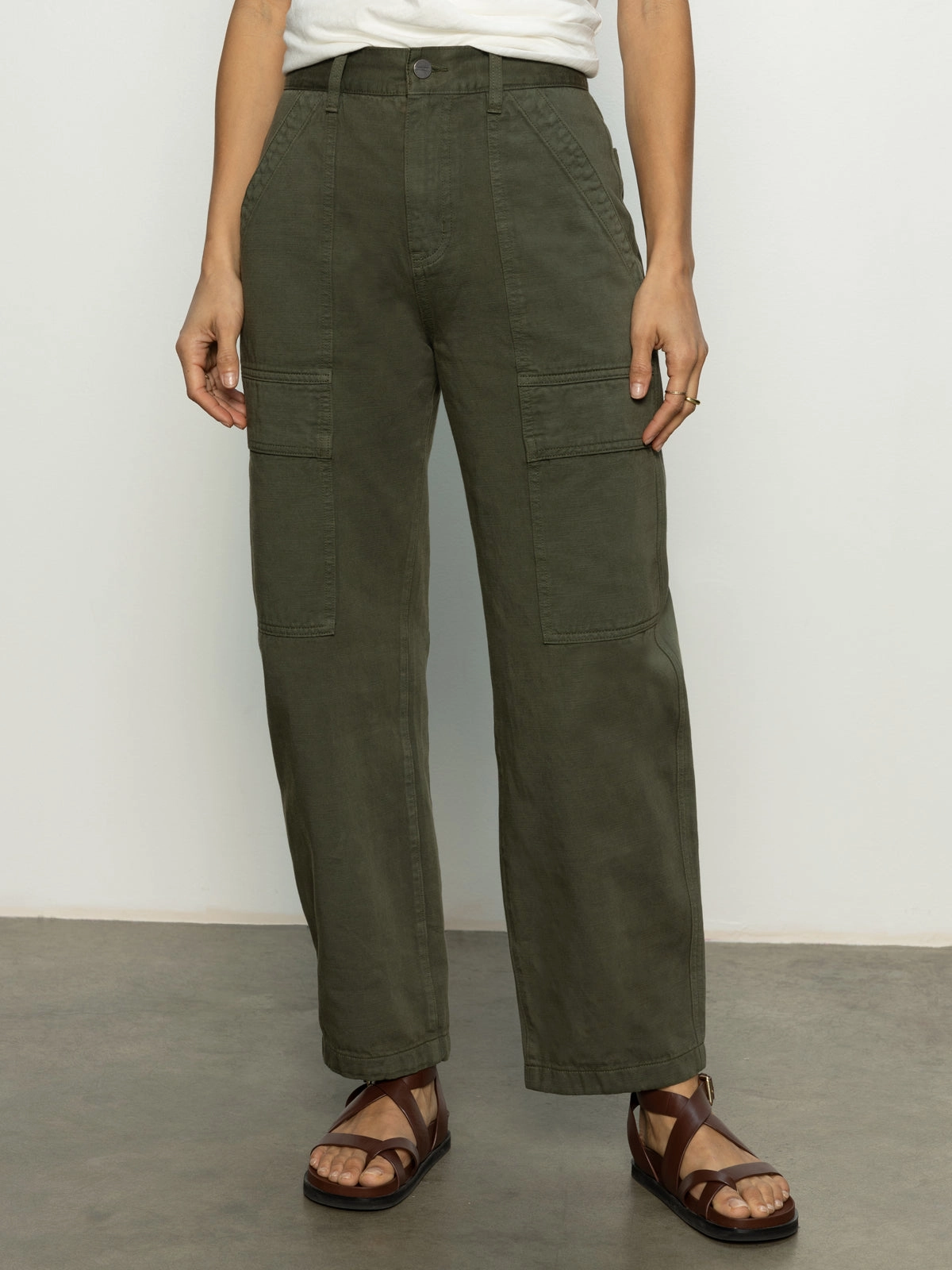 elegant temperament Boyfriend Utility Pant Kalamata