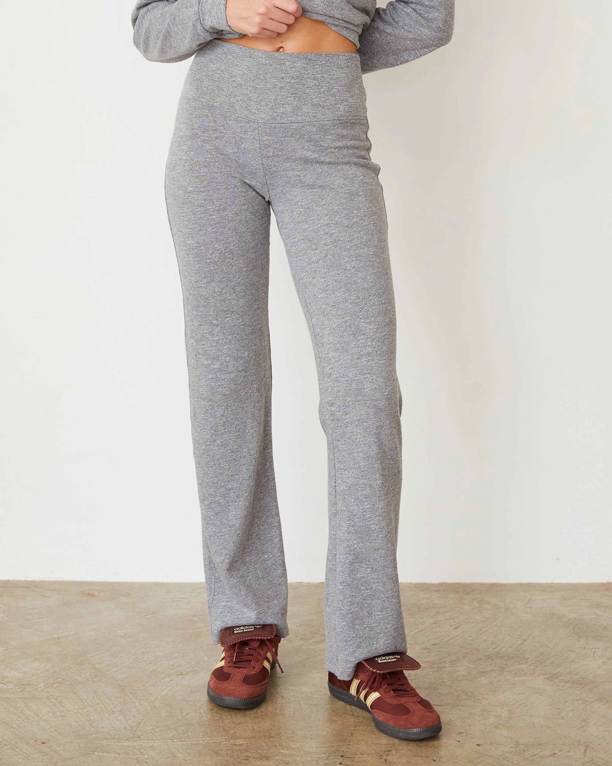 Original Fleece Flare Pant Downtown Look Luxury Campus