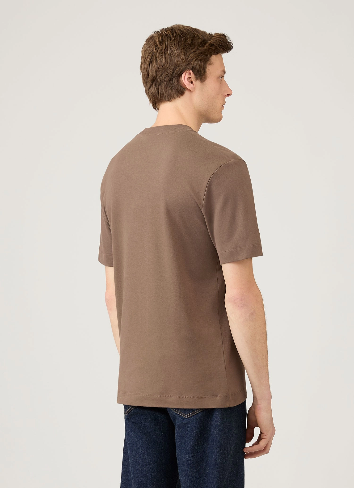 Breathable Form Work Men's Relaxed Fit Heavyweight T-shirt in Bark