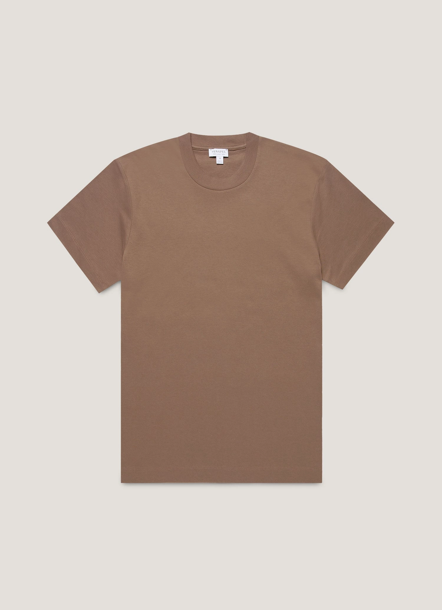 Social Wave Men's Relaxed Fit Heavyweight T-shirt in Bark